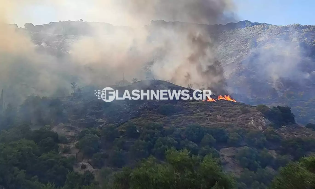 Φωτιά-στα-Χανιά:-Εκκενώνονται-οικισμοί-–-Μάχη-να-μη-φτάσουν-οι-φλόγες-στα…